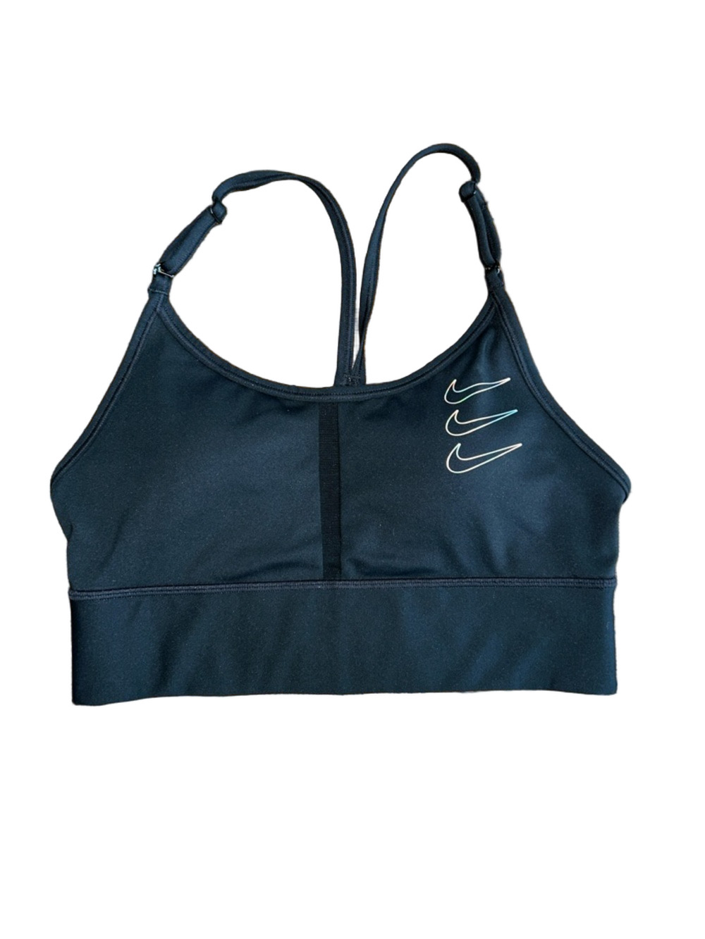 Nike: Black, Strappy Sports Bra: Size Small